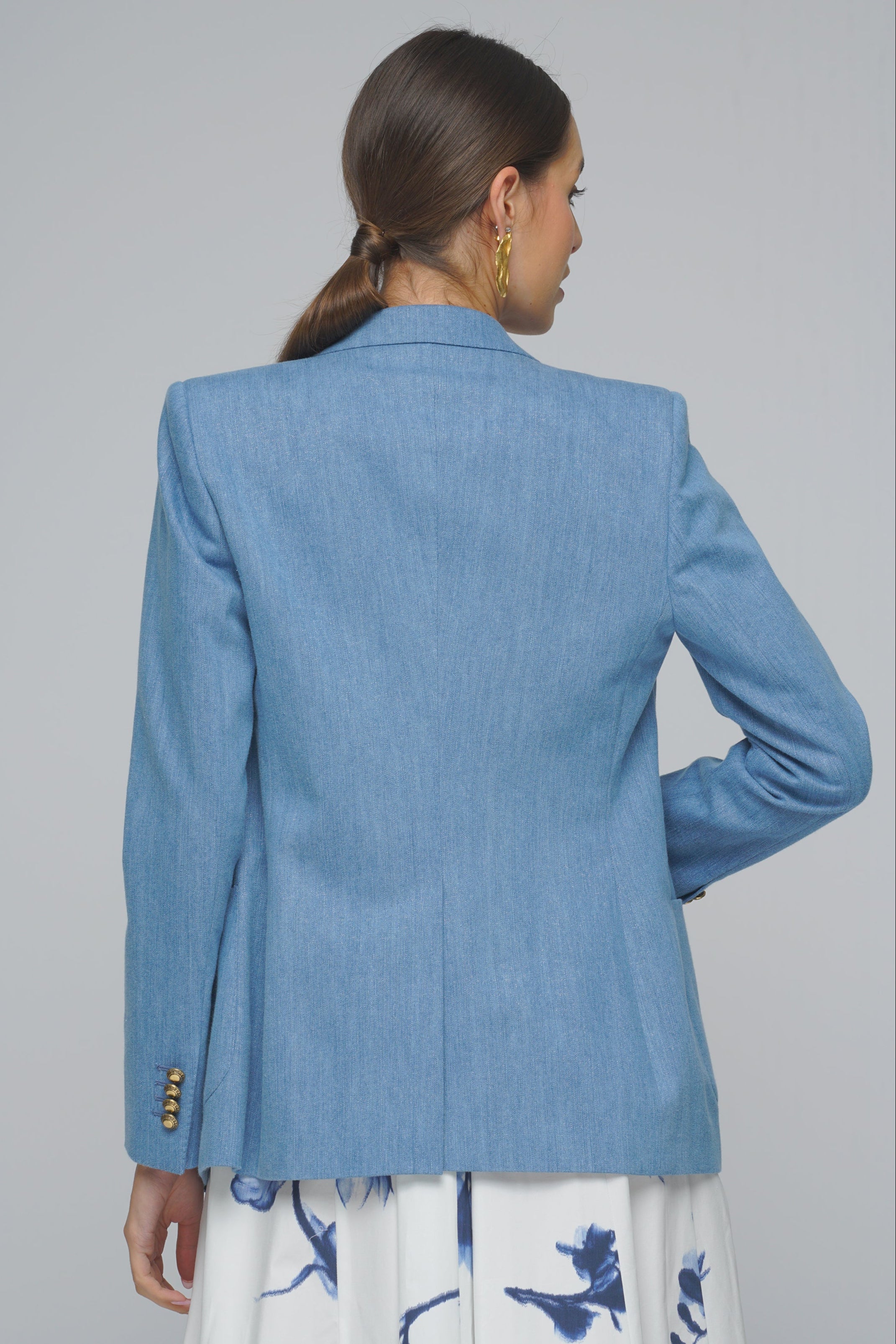 GIACCA NAYADE LUREX AZZURO TAGLIATORE