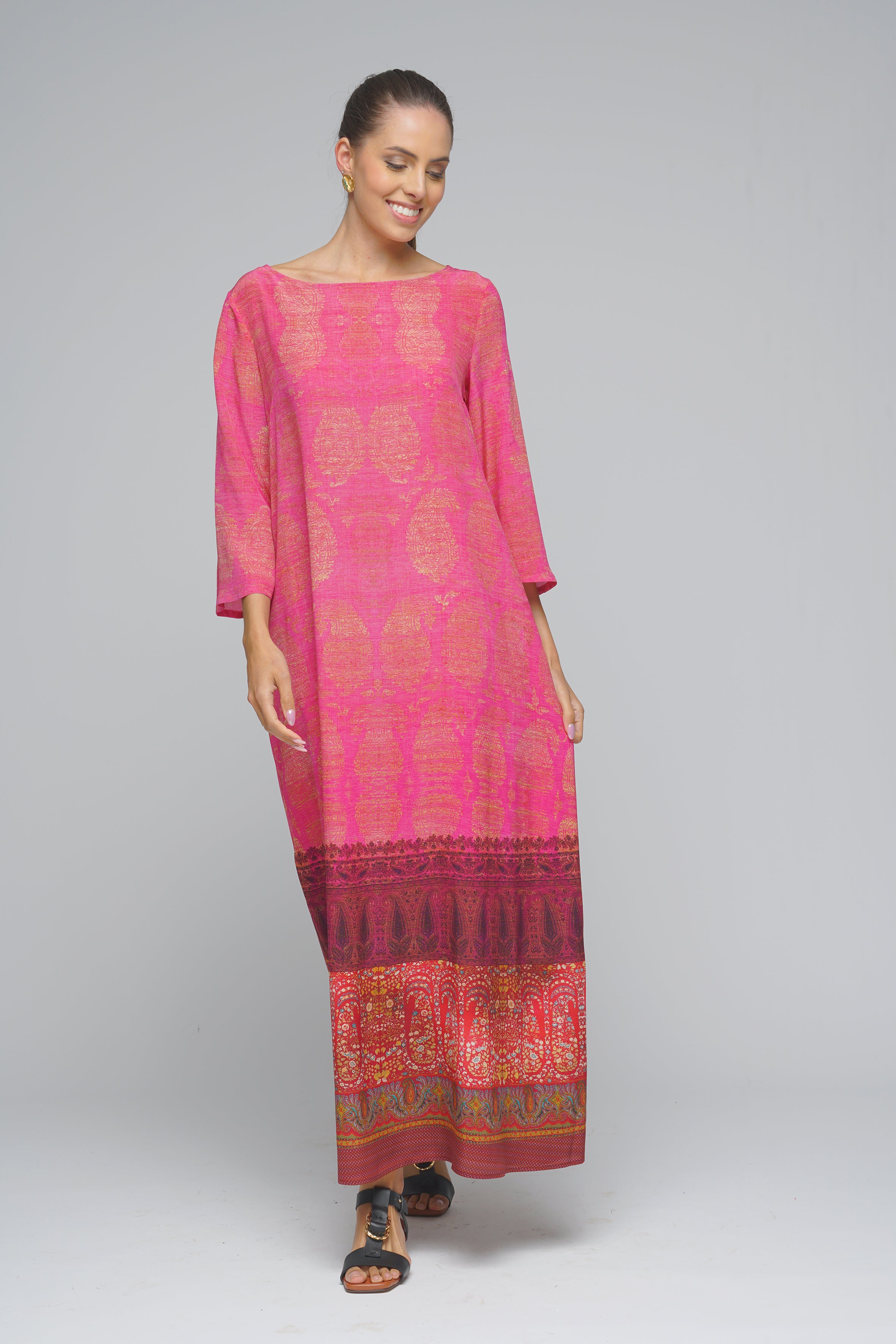ABITO TRAPEZIO FUCSIA PIERRE-LOUIS MASCIA