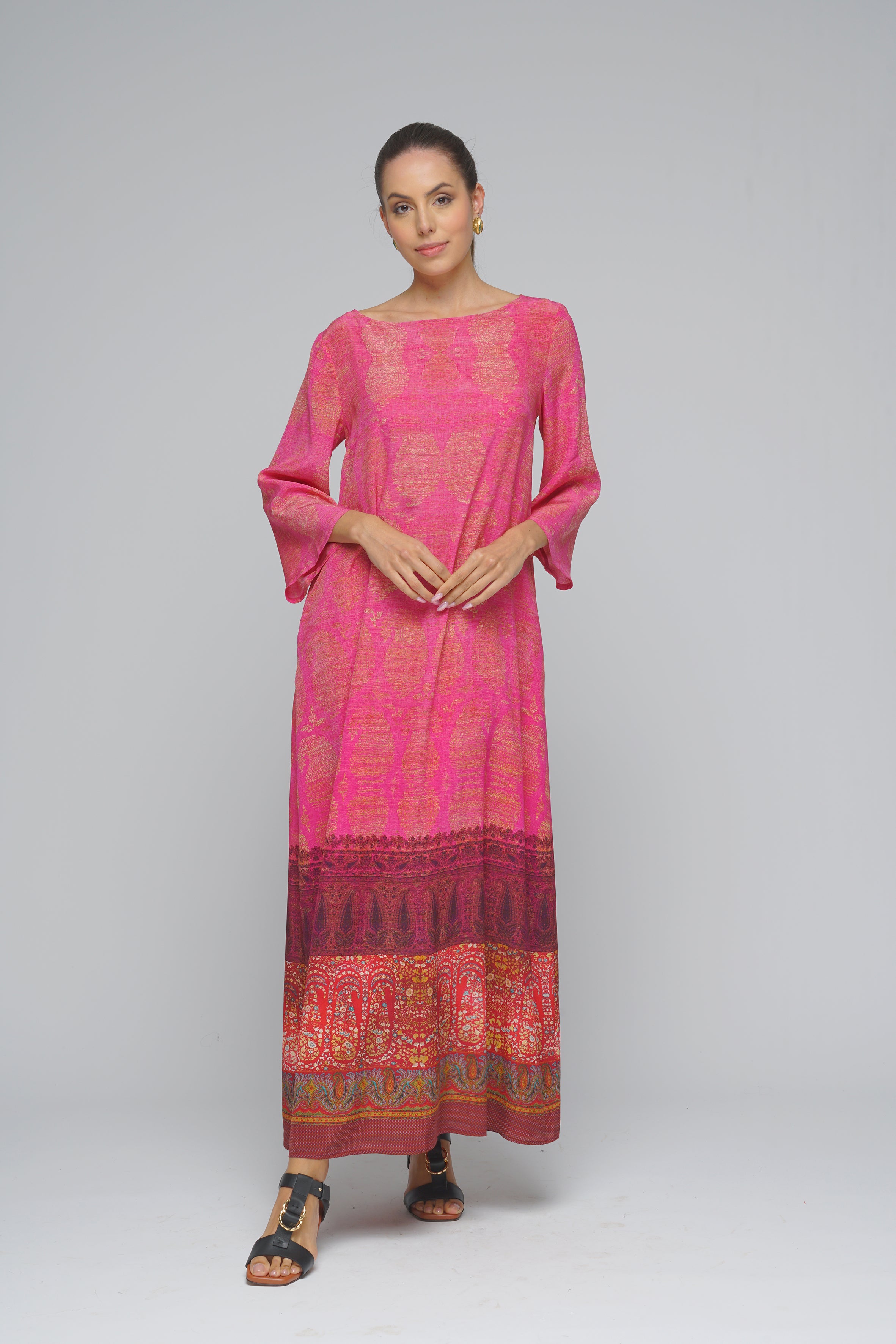 ABITO TRAPEZIO FUCSIA PIERRE-LOUIS MASCIA