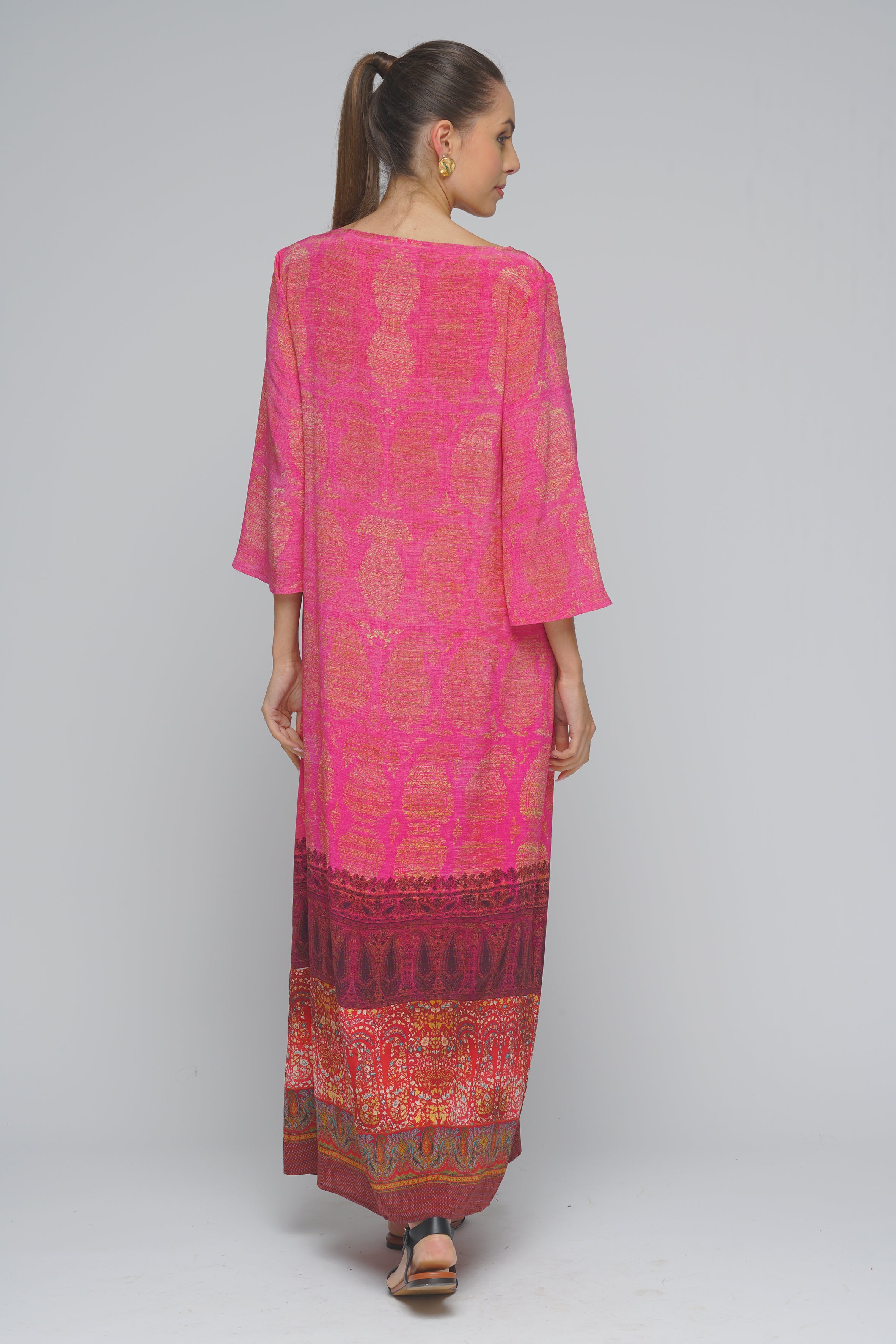 ABITO TRAPEZIO FUCSIA PIERRE-LOUIS MASCIA