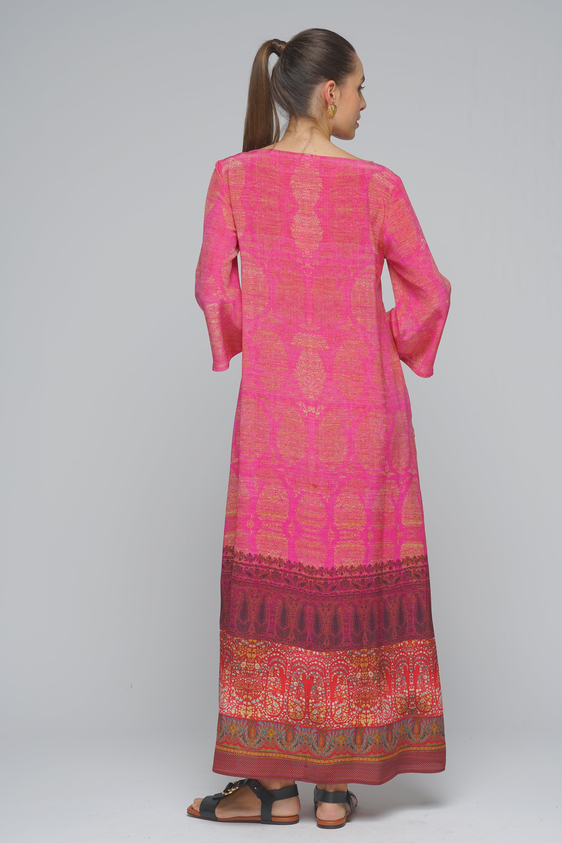 ABITO TRAPEZIO FUCSIA PIERRE-LOUIS MASCIA