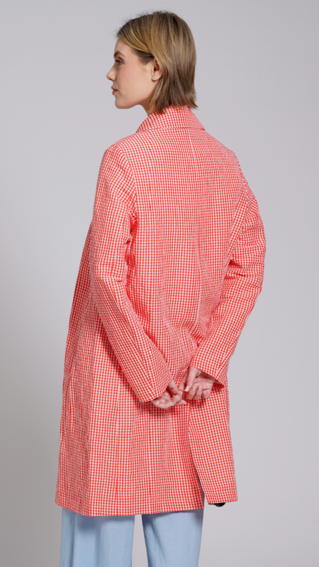 CAPPOTTO QUADRI ROSSO APUNTOB