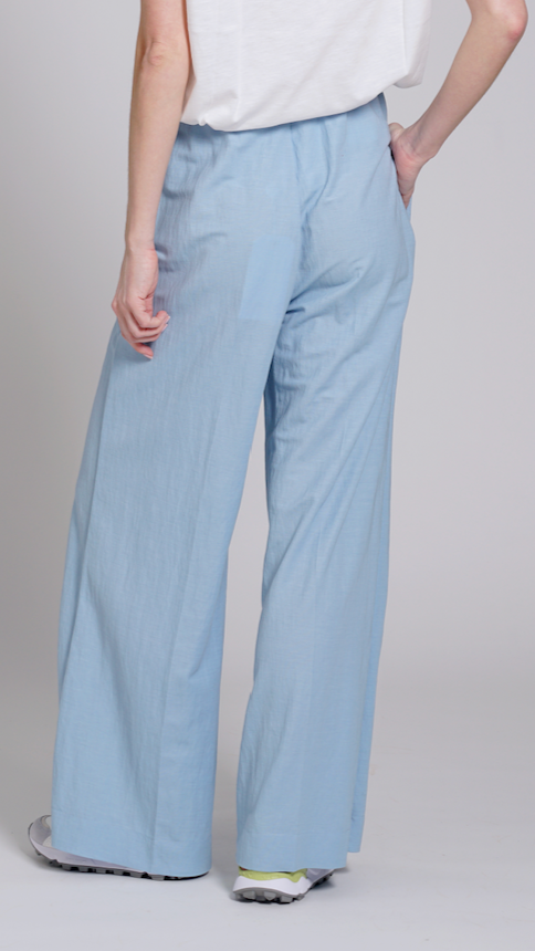 PANTALONE WIDE AZZURRO