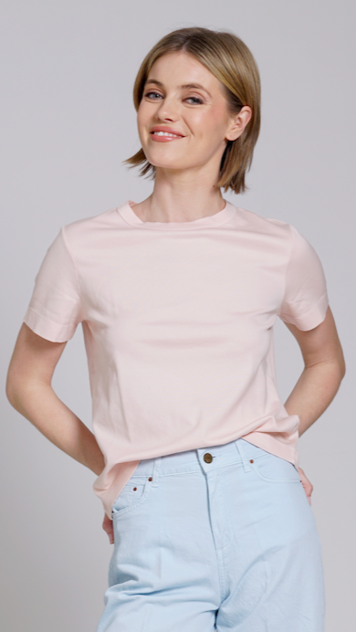 T-SHIRT PETALO ROSA