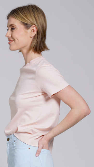 T-SHIRT PETALO ROSA