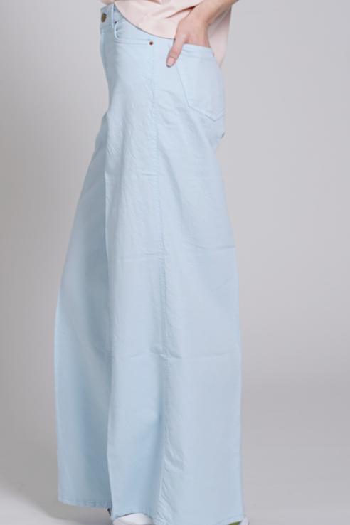 PANTALONE SERENA DYED AZZURRO