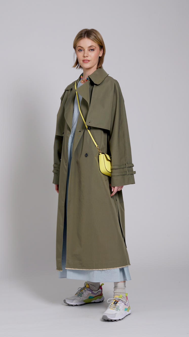 TRENCH VERDE 3 IN 1