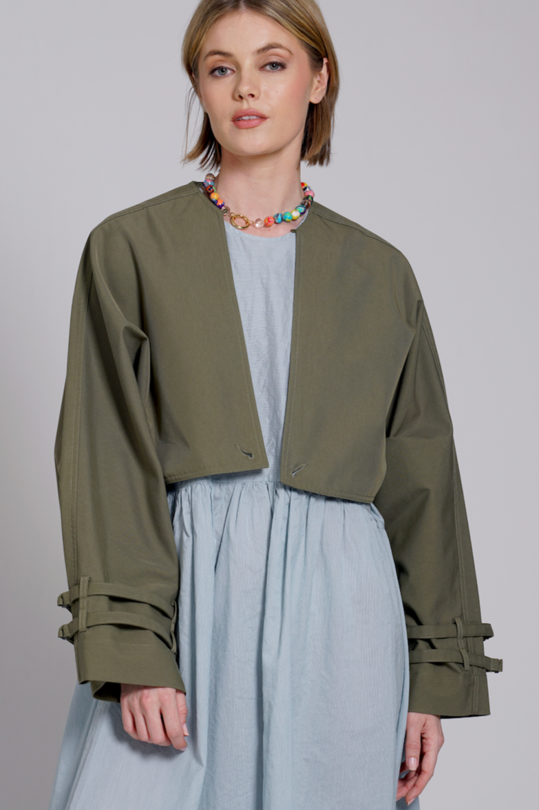 TRENCH VERDE 3 IN 1