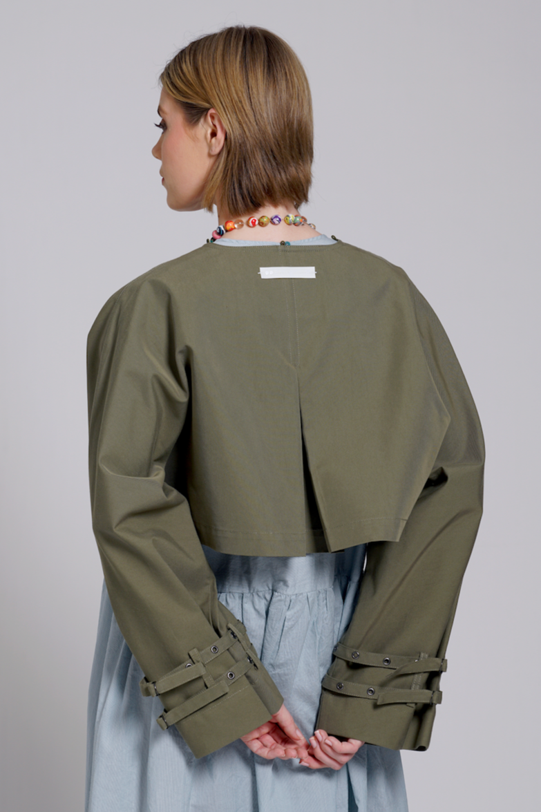 TRENCH VERDE 3 IN 1