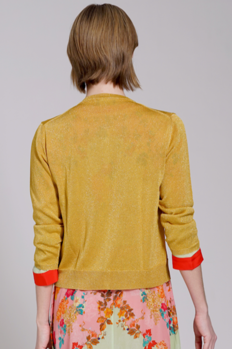 CARDIGAN COREANA ORO ROBERTO COLLINA