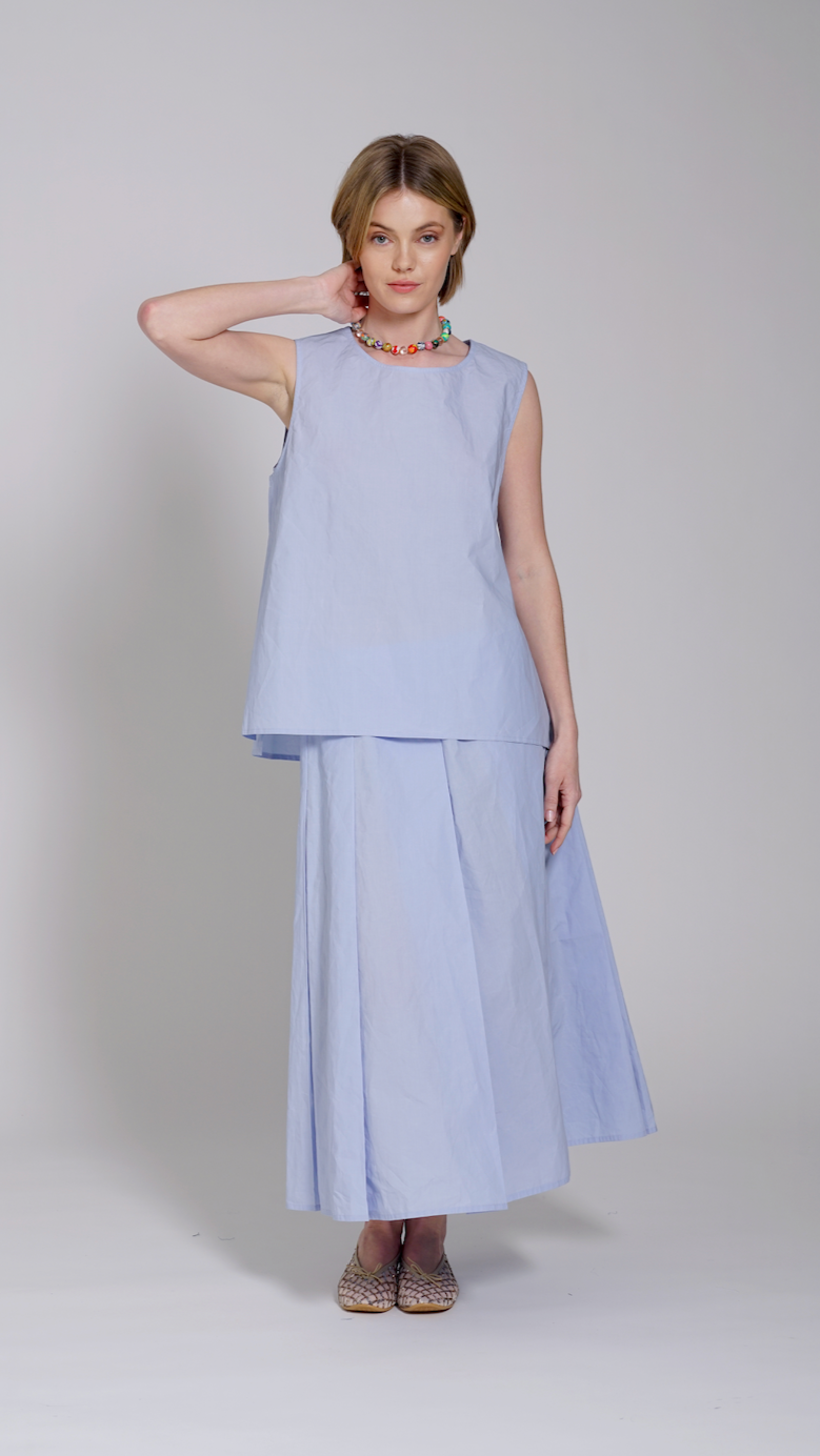 TOP BRODI SKY AZZURRO SOFIE D'HOORE