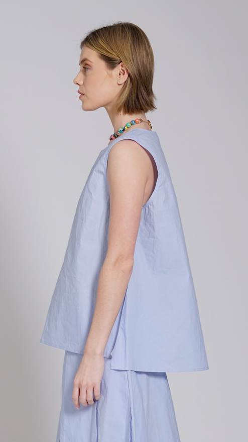 TOP BRODI SKY AZZURRO SOFIE D'HOORE