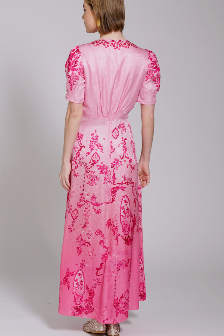 ABITO LEA LONG FLORAL SALONI