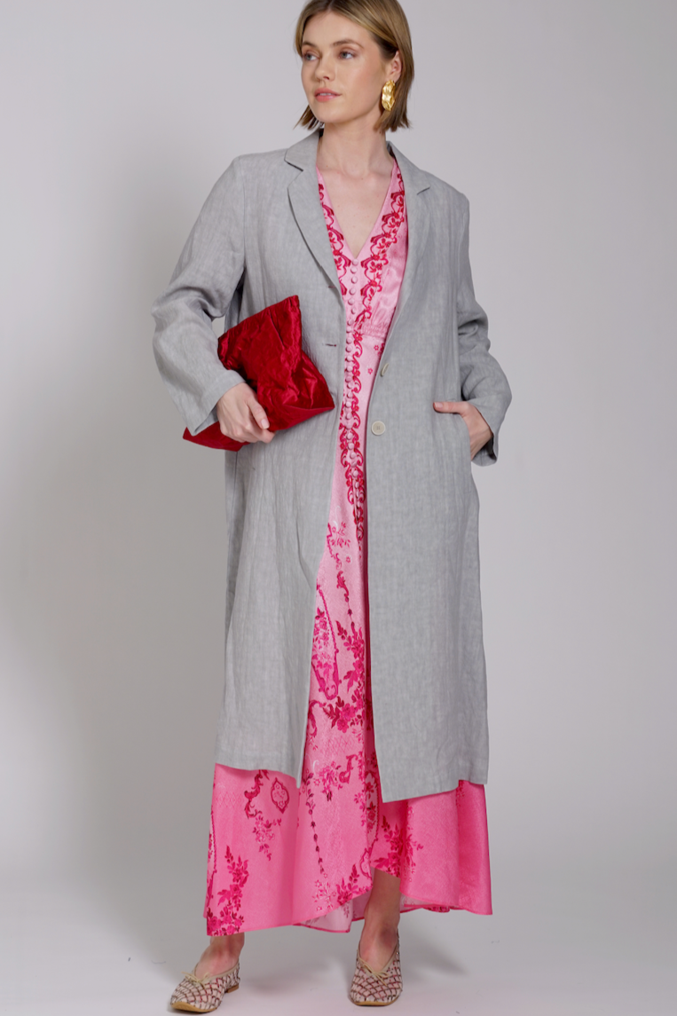 ABITO LEA LONG FLORAL SALONI