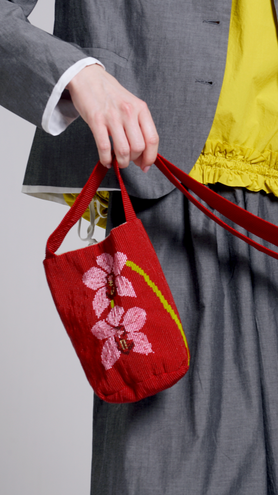 BORSA MOSTACILLA ORCHIDEA