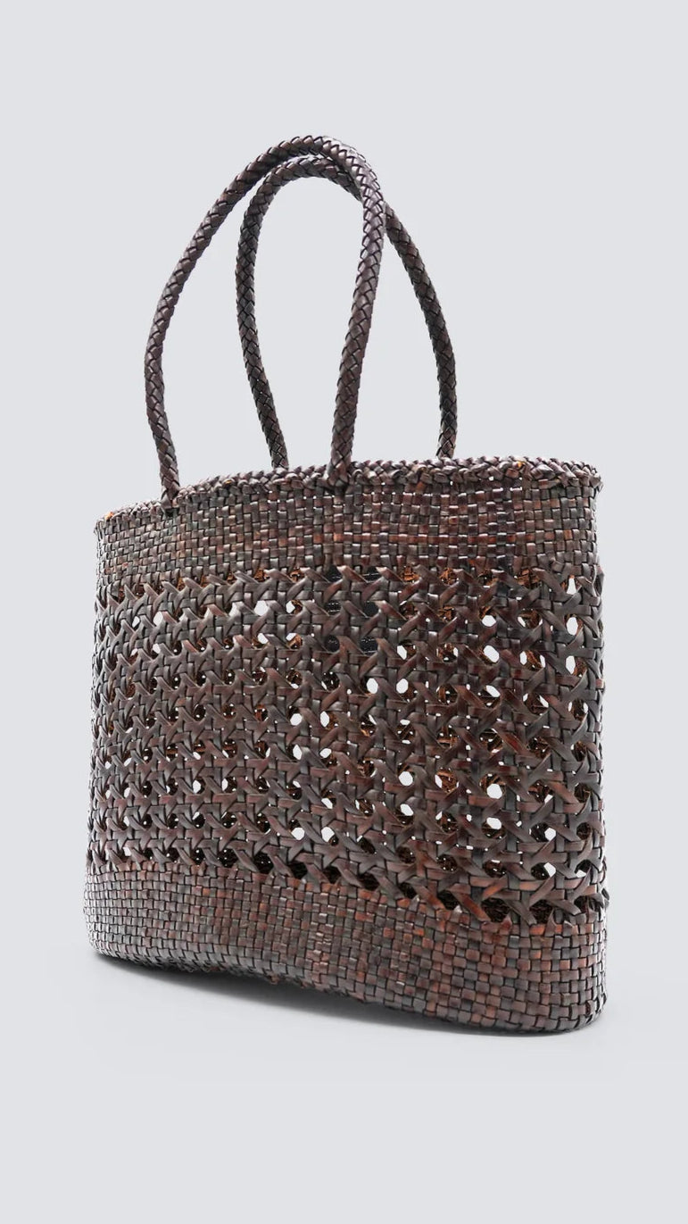 BORSA ECLIPSE BASKET MARRONE