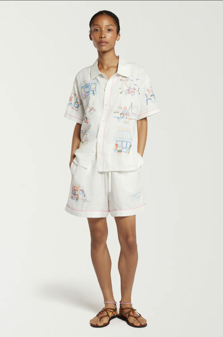 Camicia con ricami 