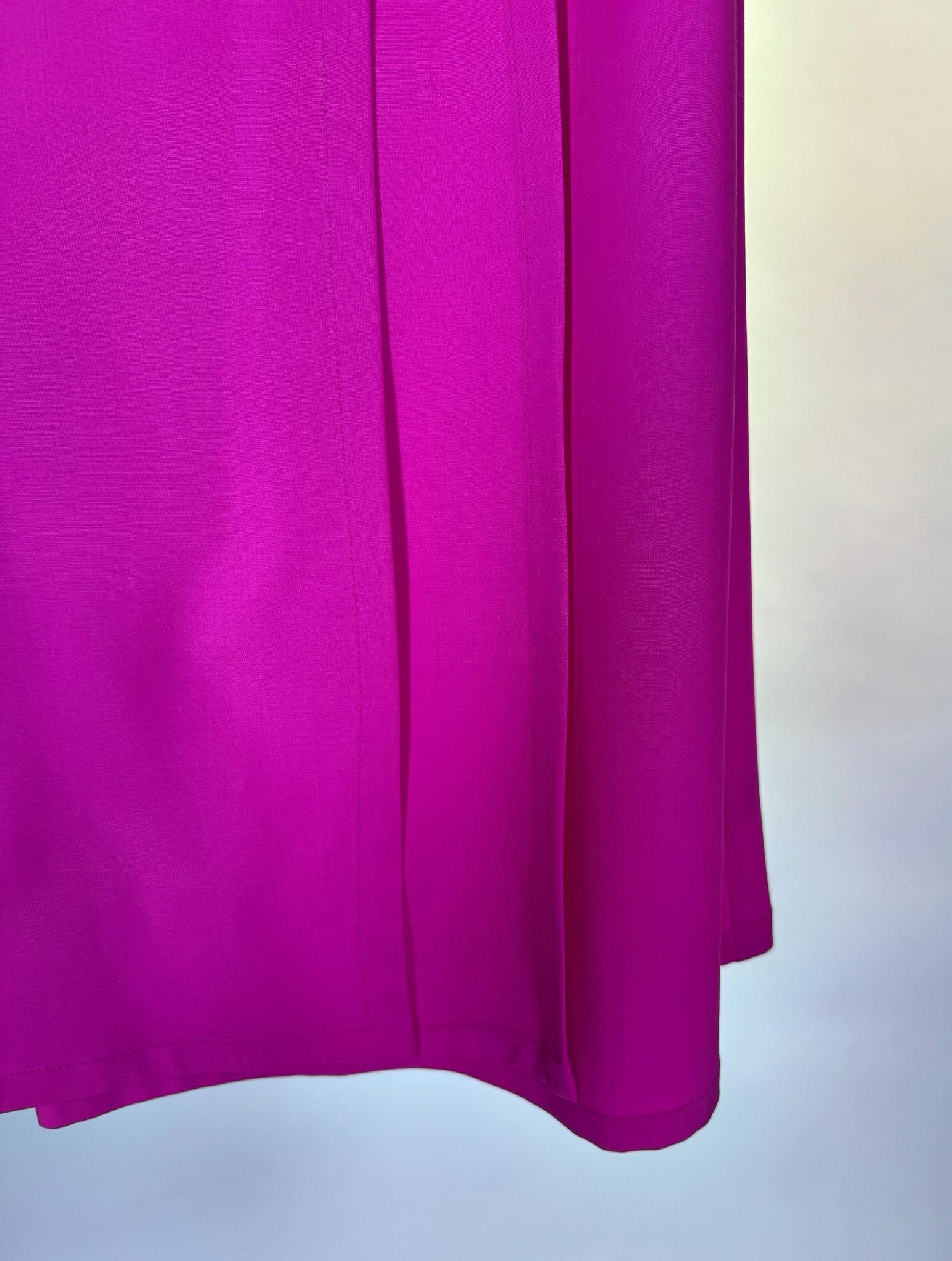 Gonna con piega MIAMIFUCSIA Unique edition