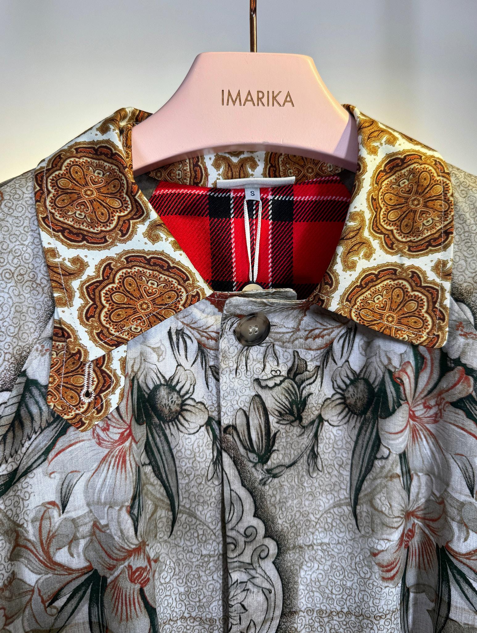 Trench fantasia 516587FIORI GRIGIO Pierre-Louis Mascia