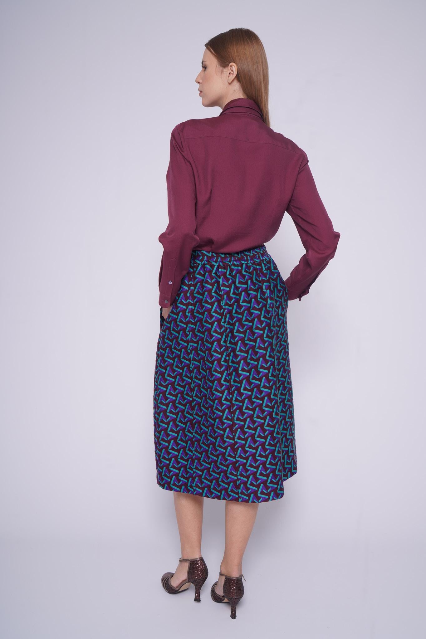 Camicia con cravatta GIULIETTABURGUNDY QUELLEDUE