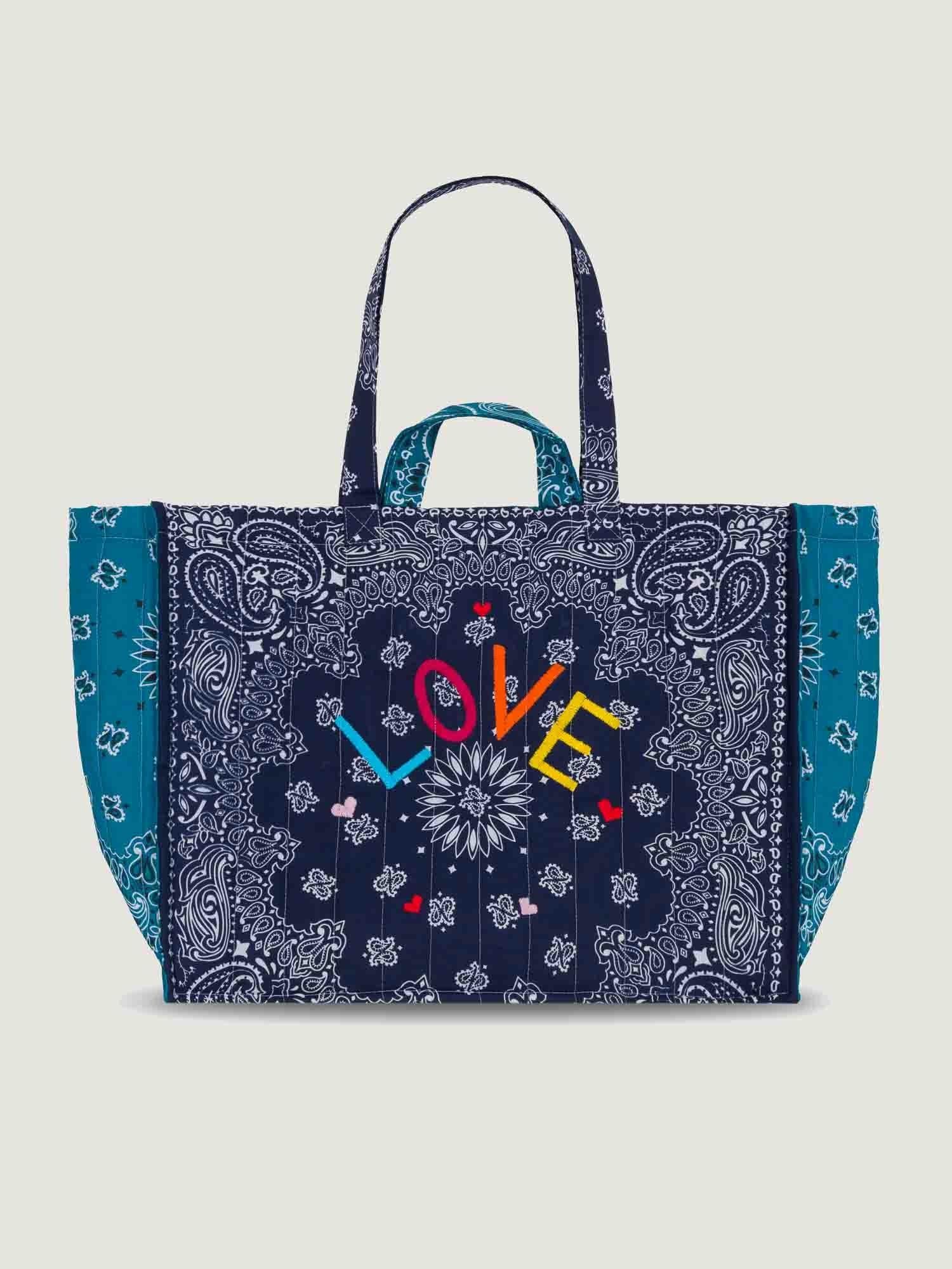 Borsa maxi blu 