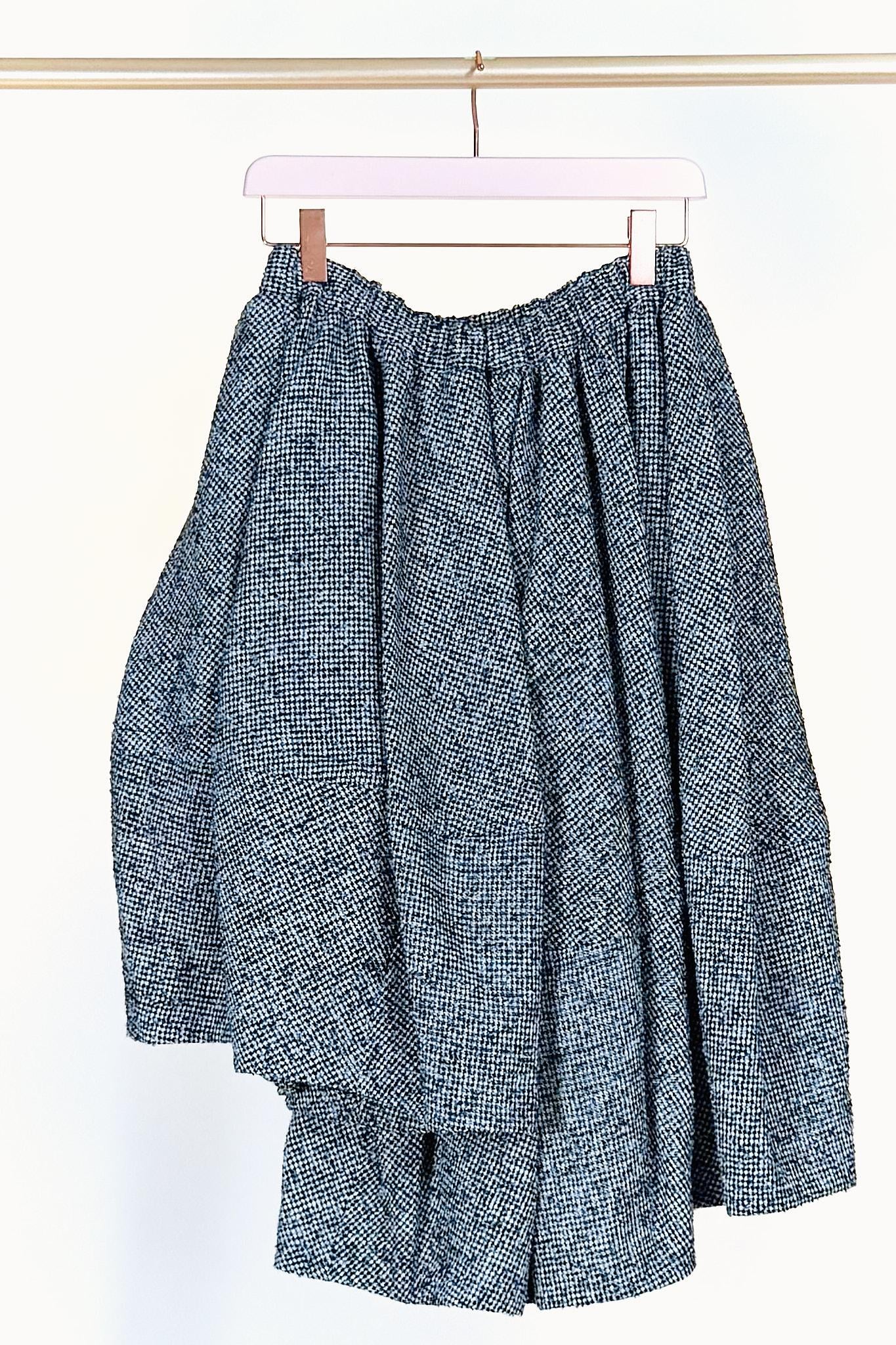 Pantagonna ampia RP-S002PIED DE POULE MULTI Comme des Garcons