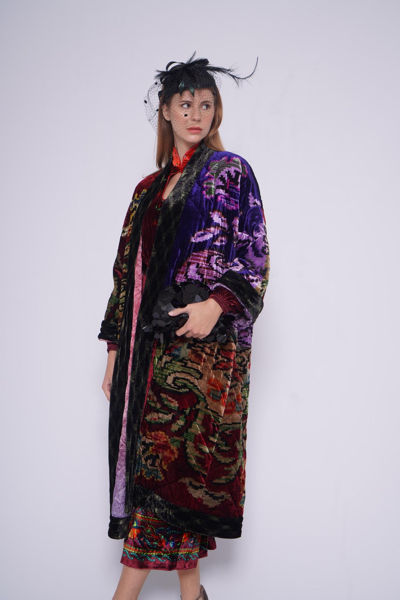 Spolverino inbottito 516454VELLUTO IMBOTTVIOLA Pierre-Louis Mascia