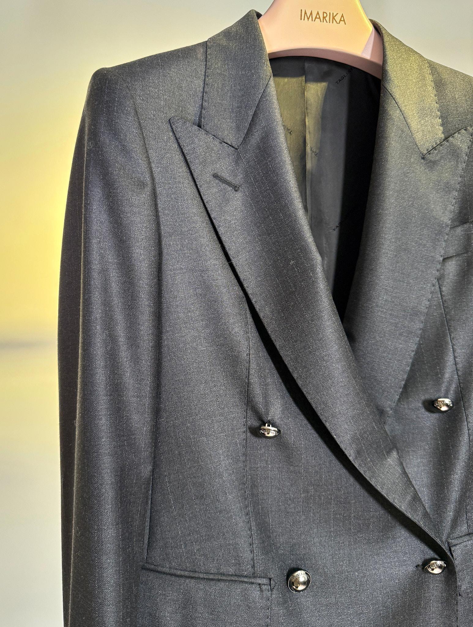 Blazer doppiopetto T-ROS1DBADGRIGIO Tagliatore