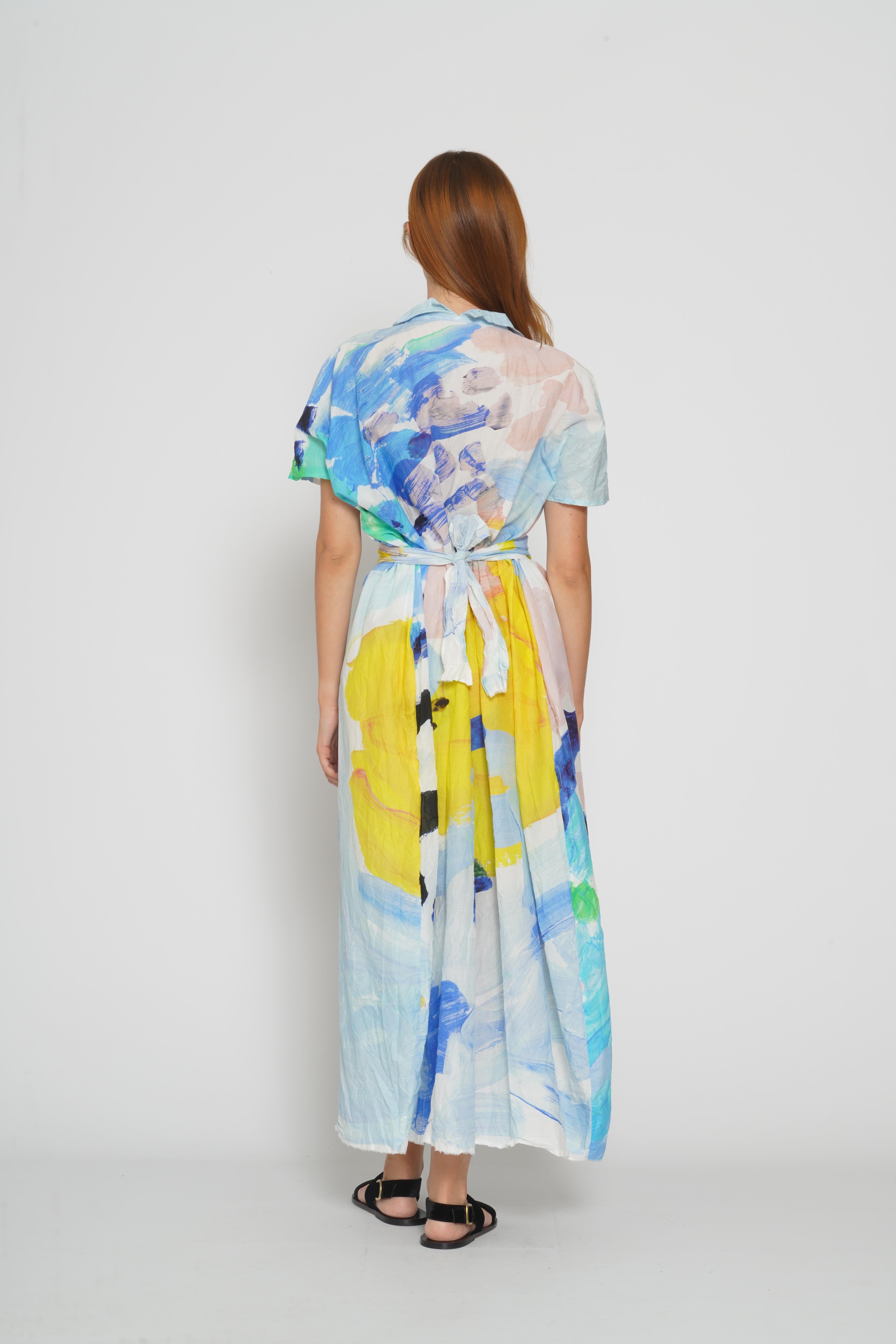 Abito in cotone multicolore 