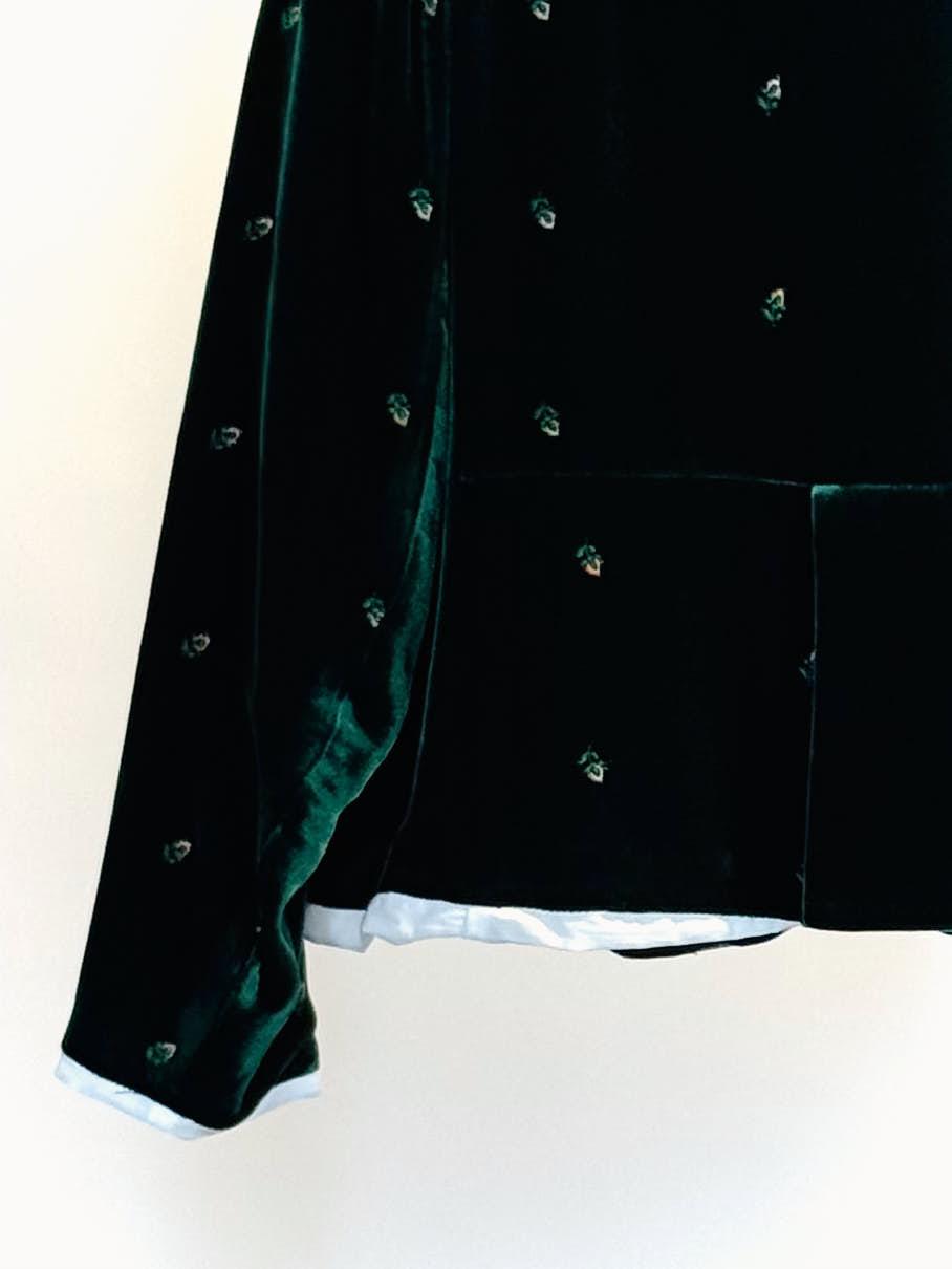 Giacca in velluto JULIETTEL021A GREEN MININA