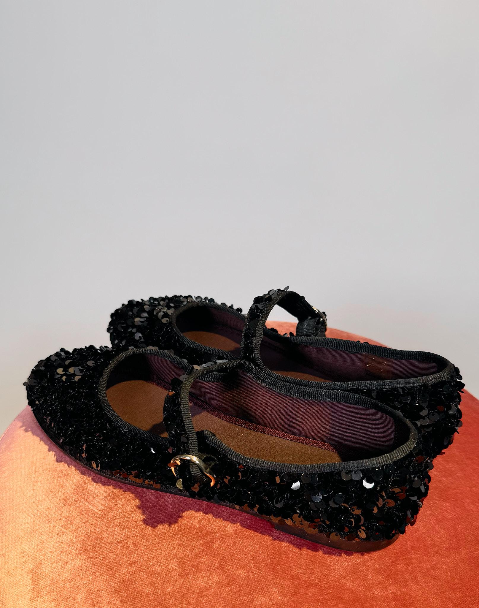 Friulane in Paillettes Nere THE LITTLE PRINCEPAILLETTES NERO Flabelus