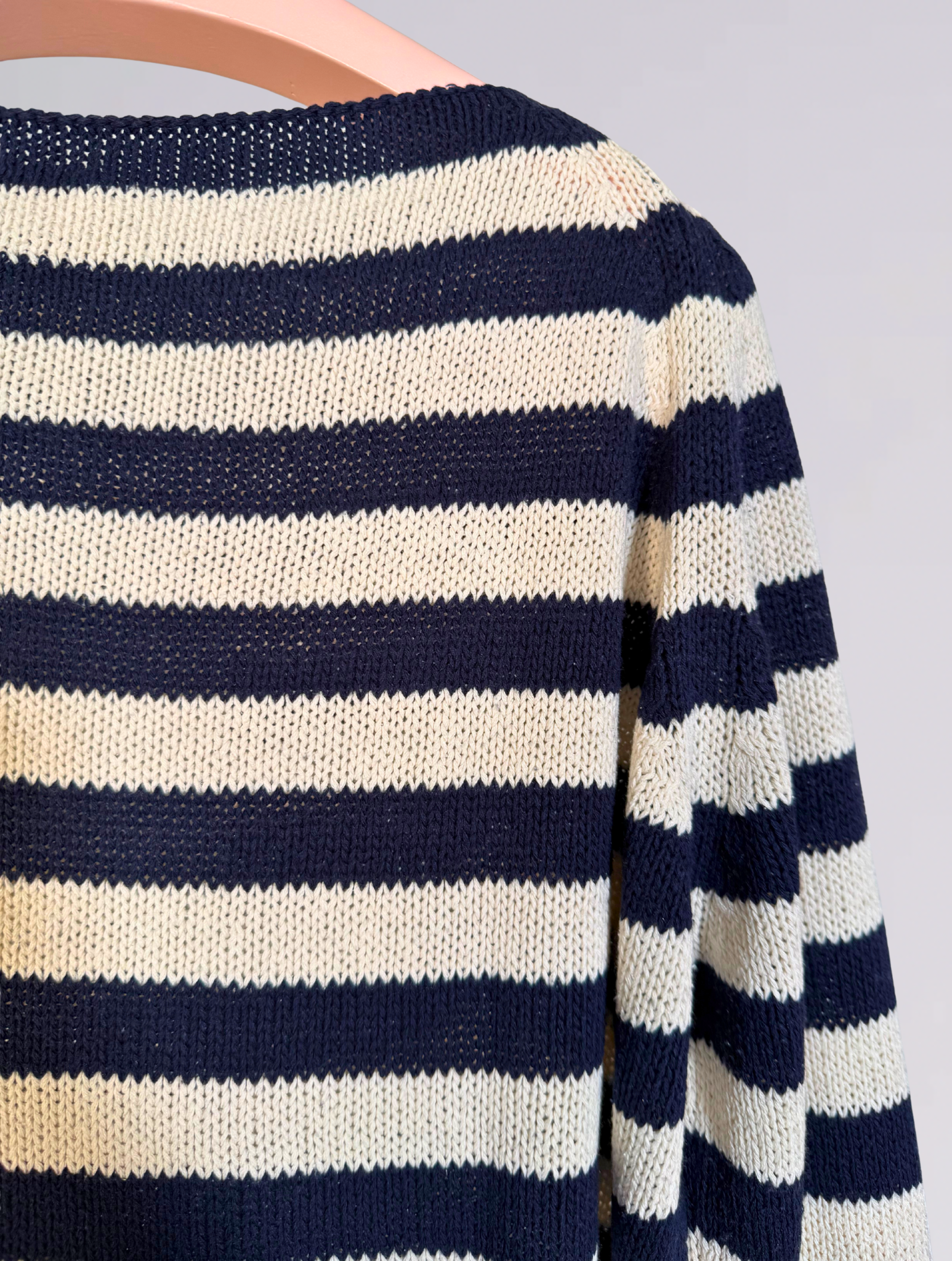 MAGLIA A RIGHE BLU 
