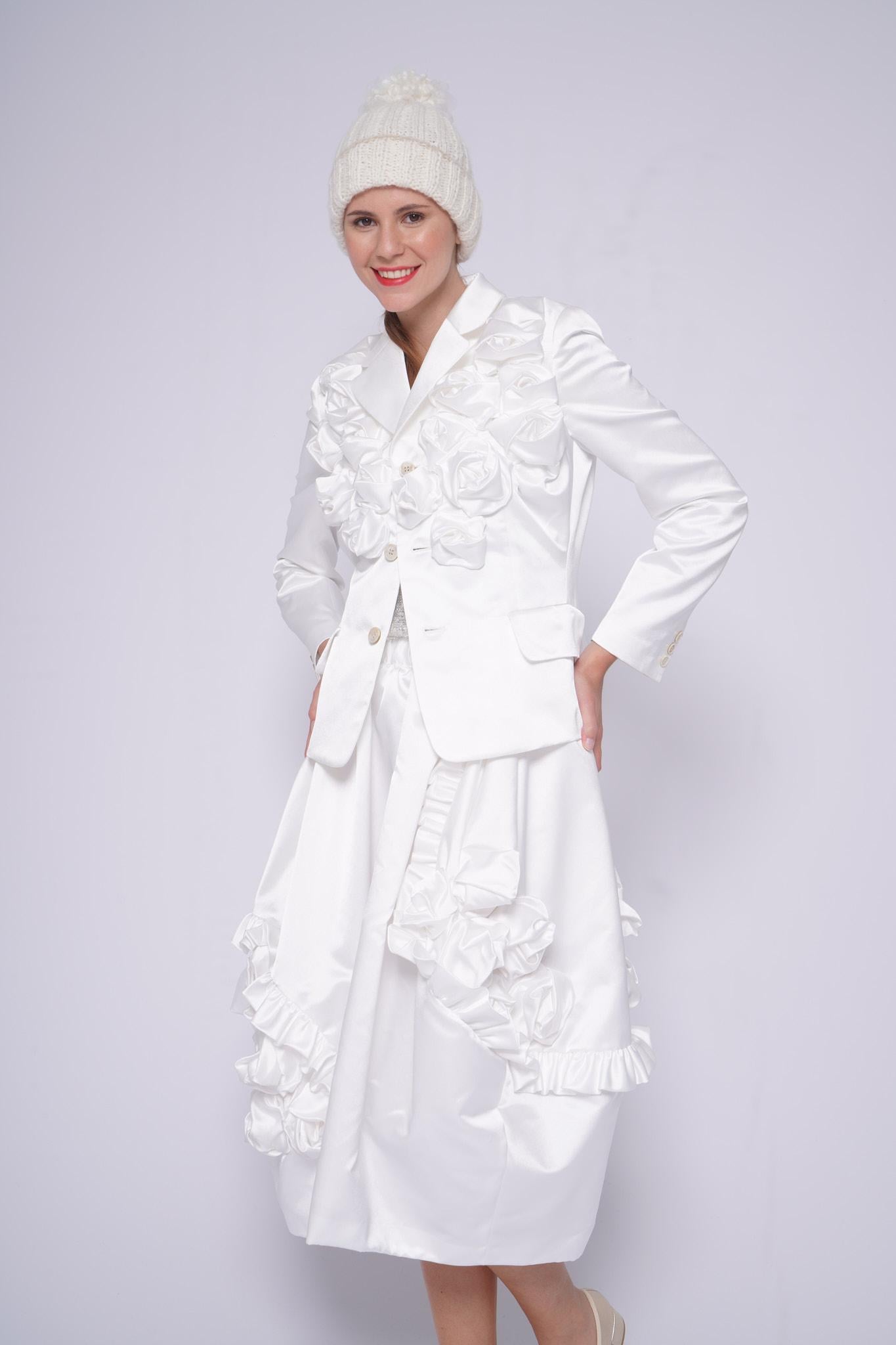 Giacca Bianca Fiori RP-J017BIANCO Comme des Garcons