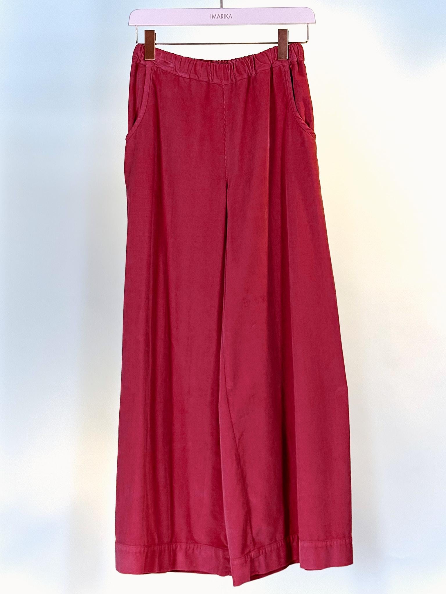 Pantalone largo P457BUBBLE LAMPONE BARBARA TANI