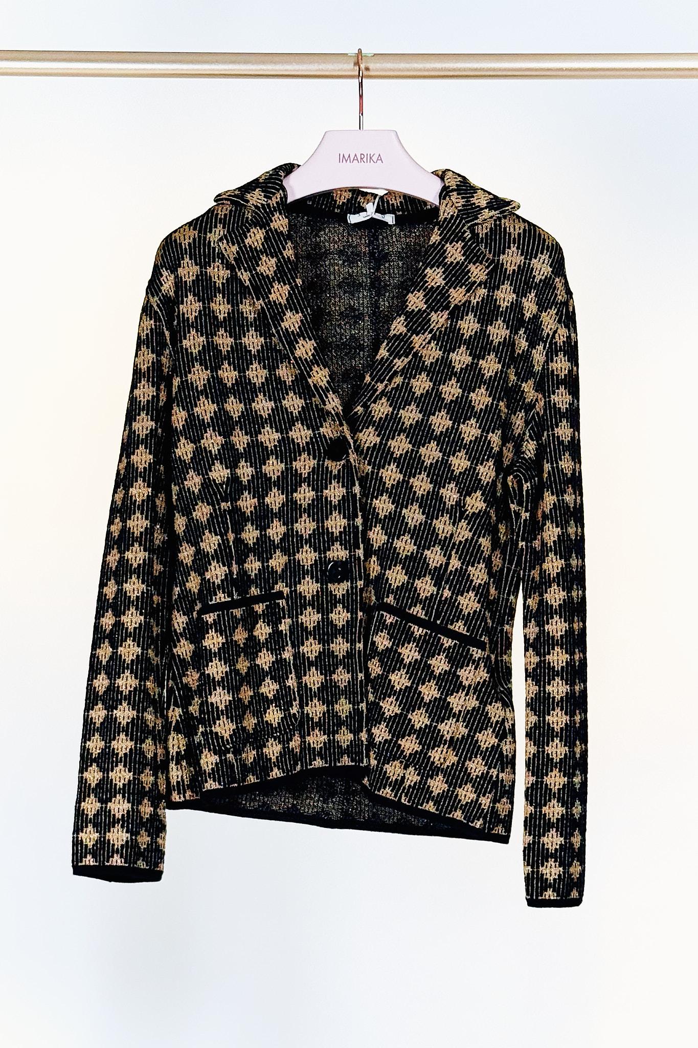 Blazer lurex KPICADO 314LANA   MARRONE ORO siyu