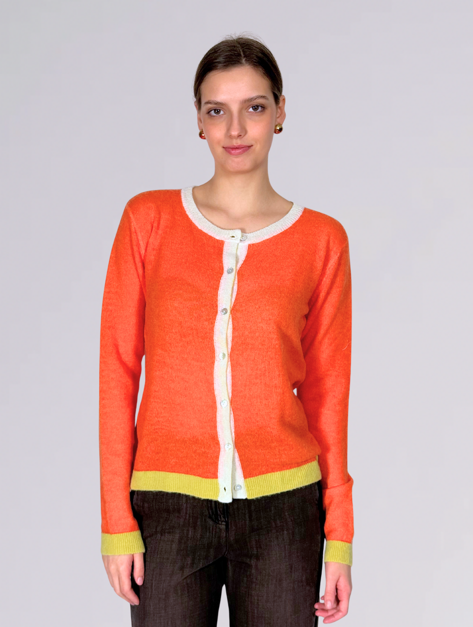 Cardigan rebecca VB63UARANCIO in bed with you