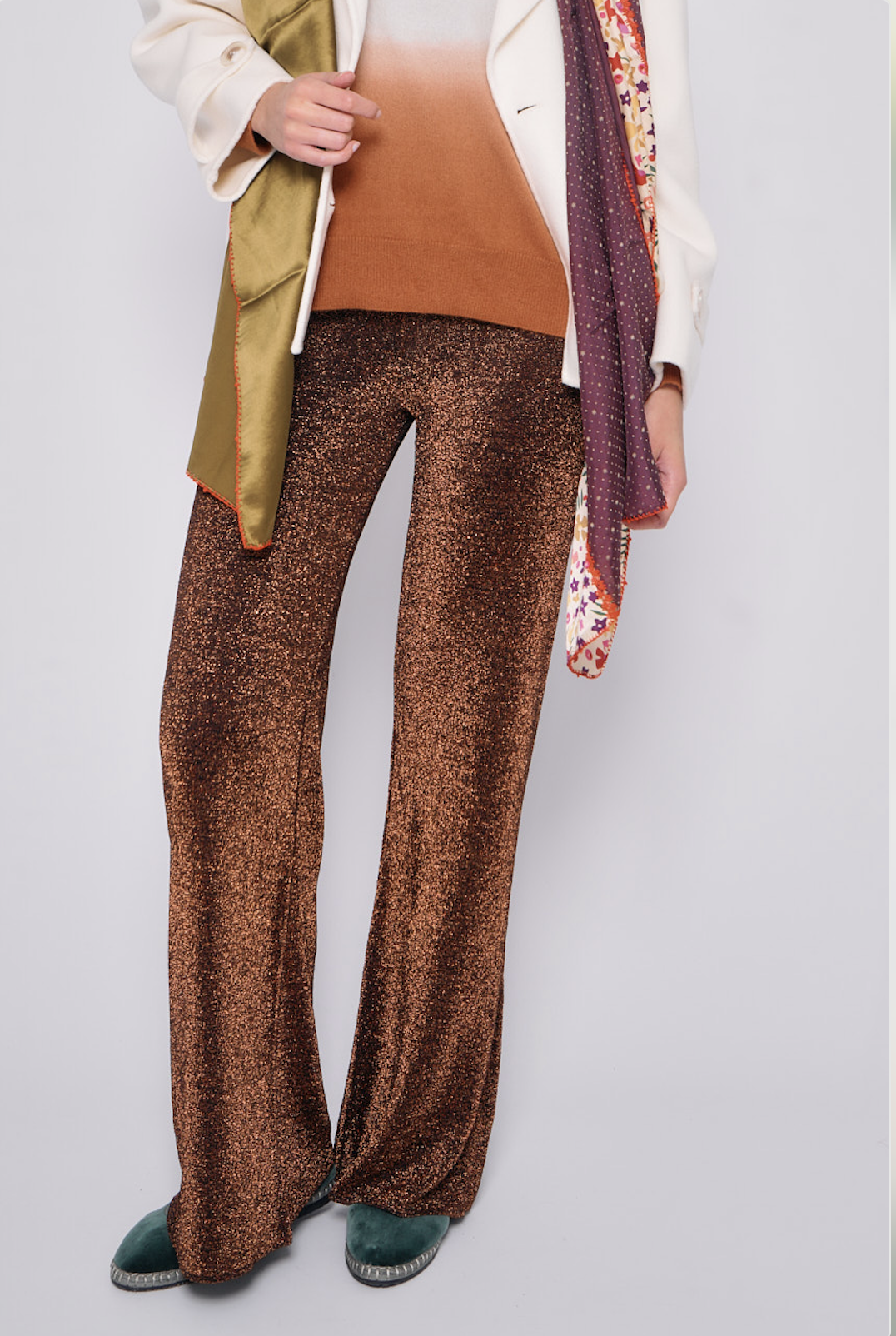 Pantaloni lurex K LUJO LISO 33ORO siyu