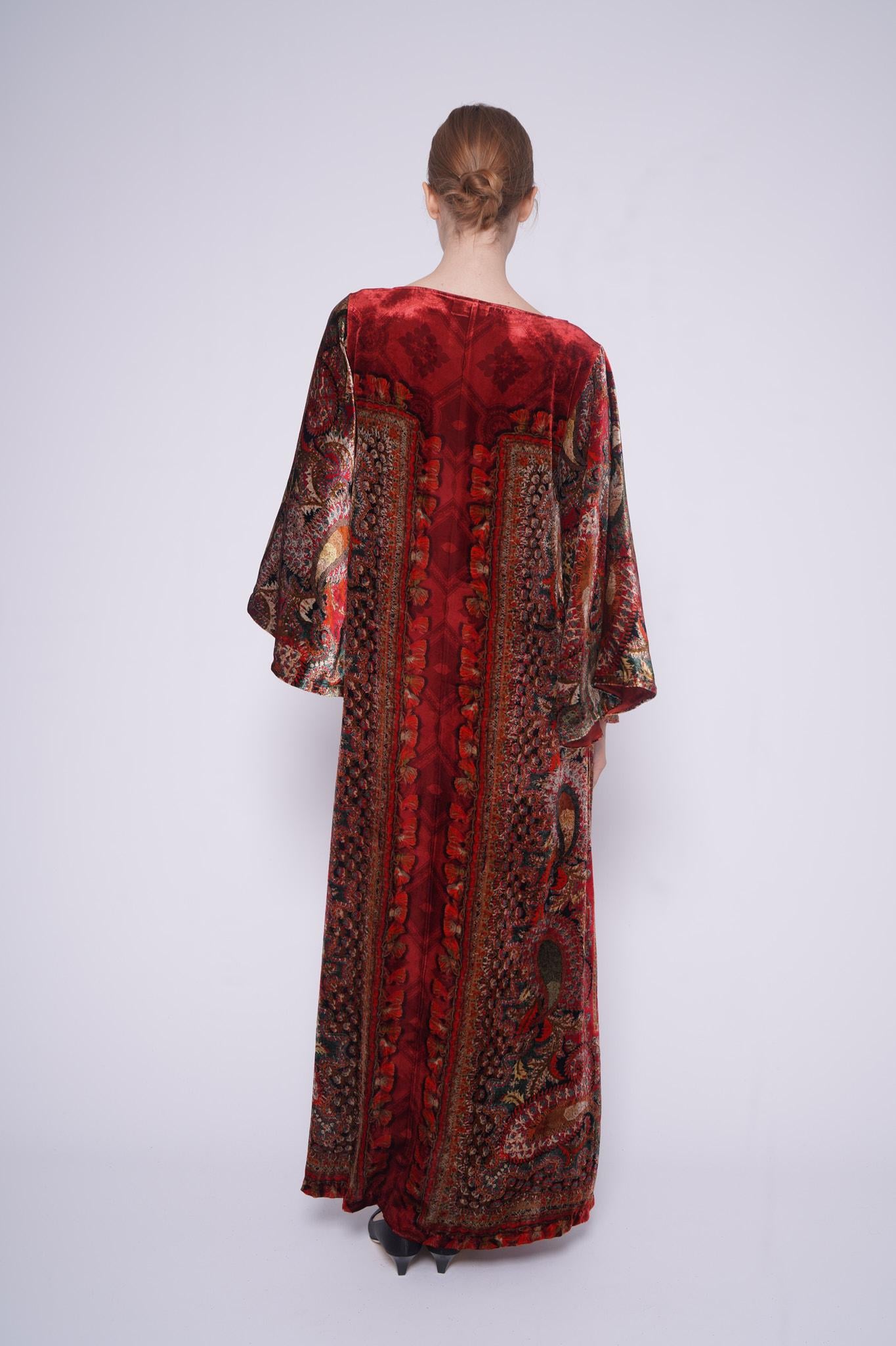 Abito in velluto 516527VELLUTO ROSSO Pierre-Louis Mascia