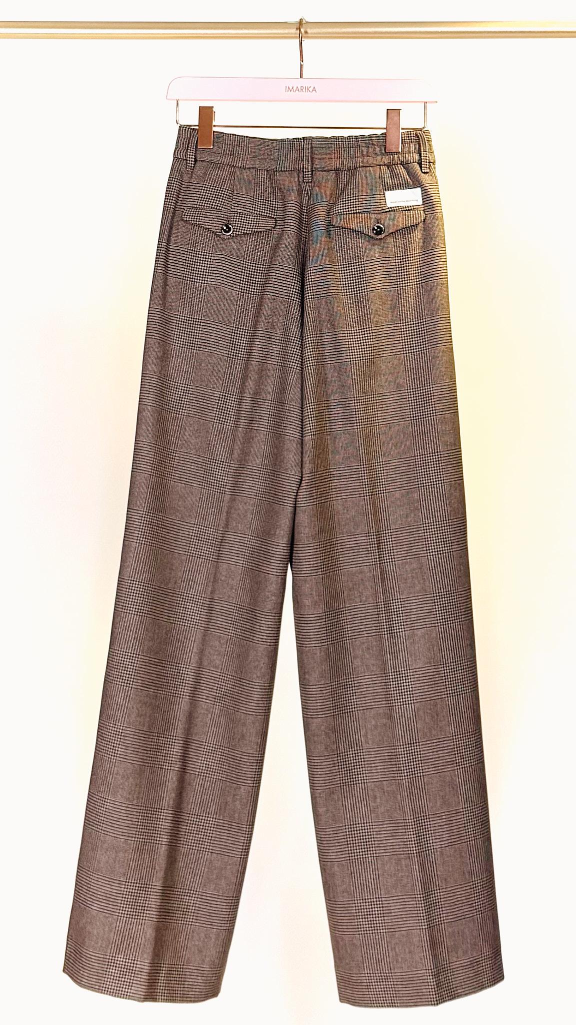 Pantalone Pantalone princi ASTRIDPRINCIPE GALLES BEIGE NIne In The Morning