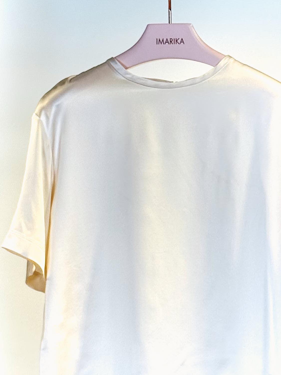 Top seta COSTANZASETA BEIGE QUELLEDUE