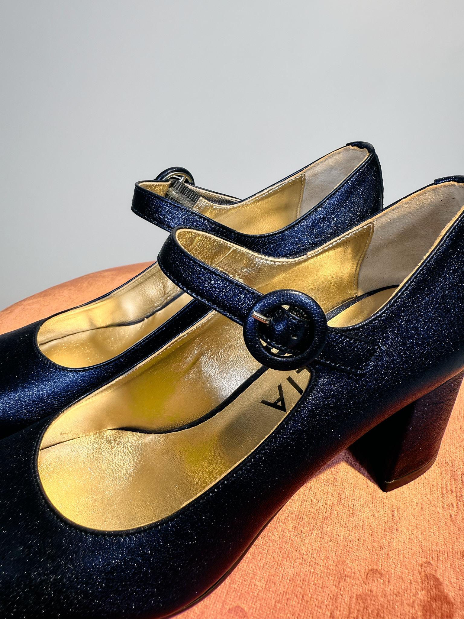 Scarpe con tacco blu E91860ABISS ALTA BLU KALIA