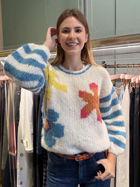 Maglione a fiori JARDIN MONETFIORI MULTI FRANTIC