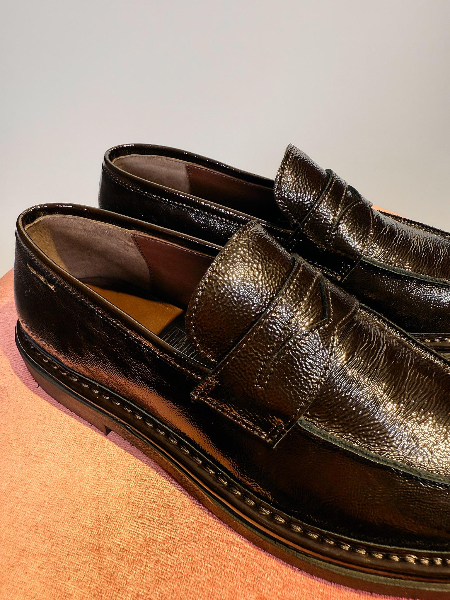 Mocassino in pelle marrone 68639MARRONE Alexander Hotto