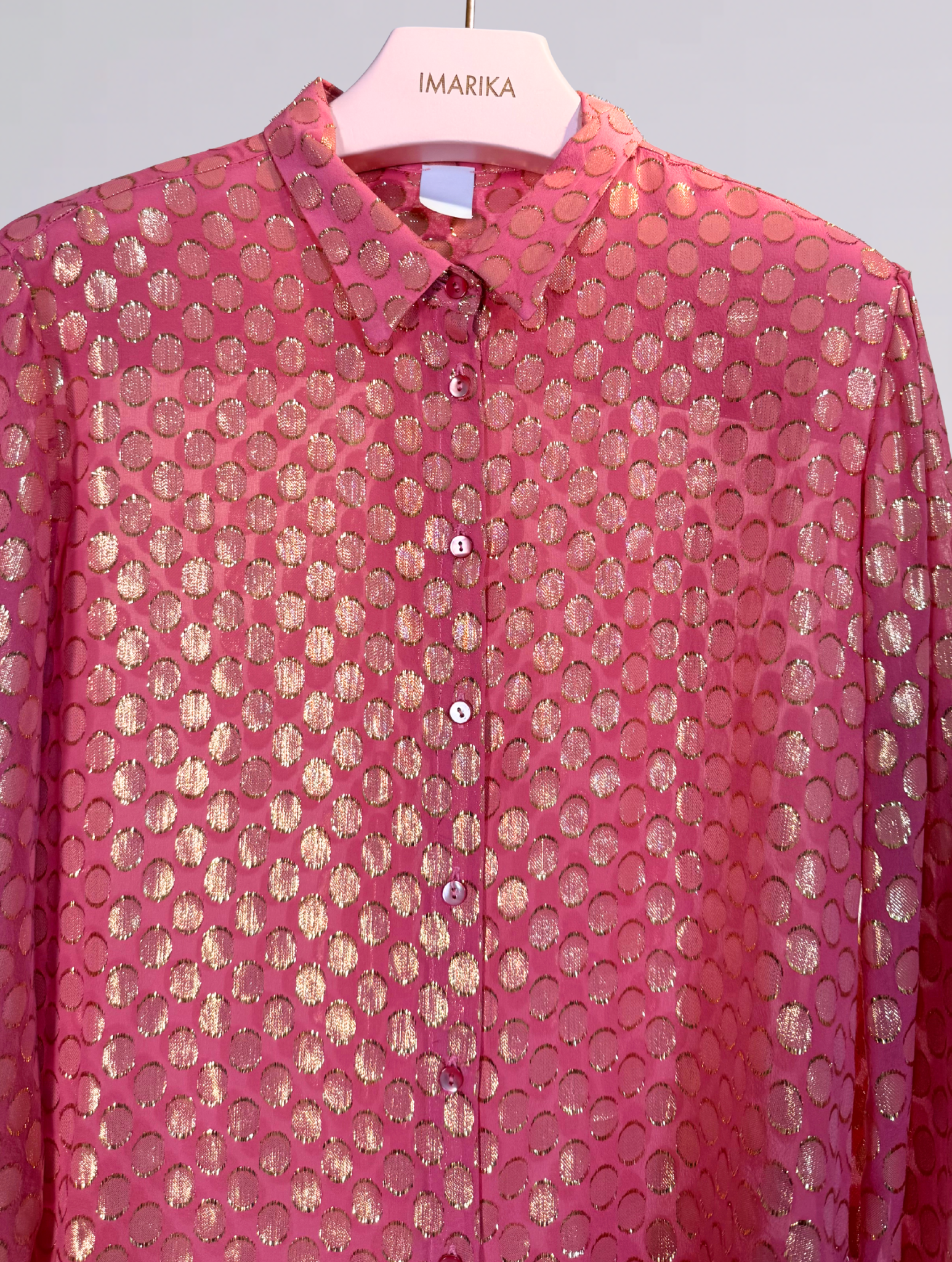 Camicia rosa lurex 