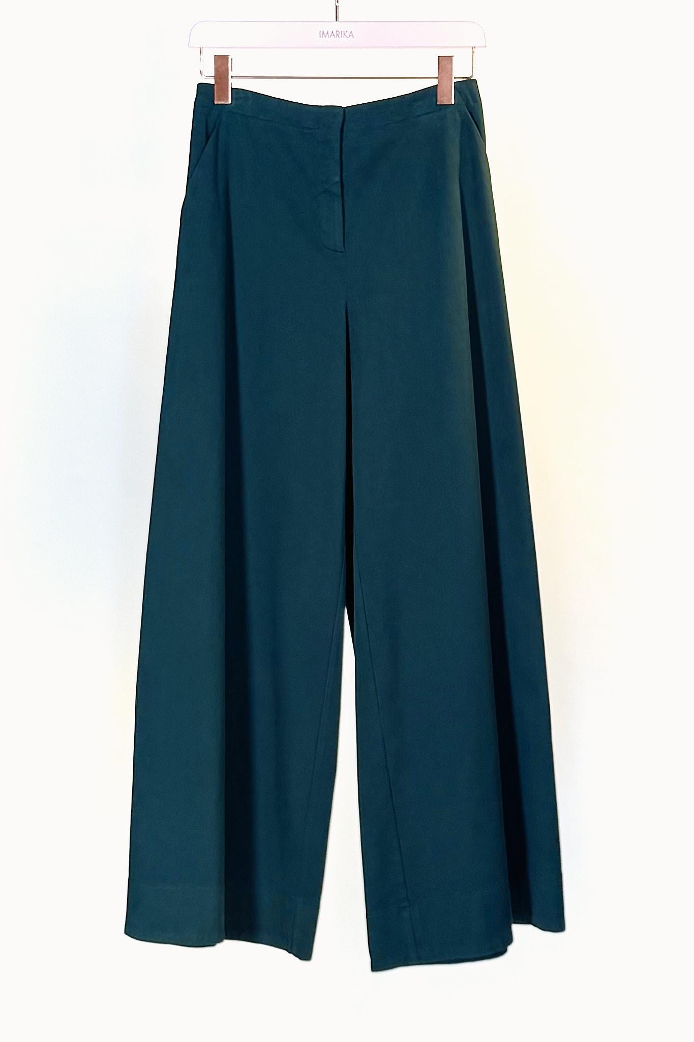 Pantalone largo P475BOTTIGLIA VERDE BARBARA TANI