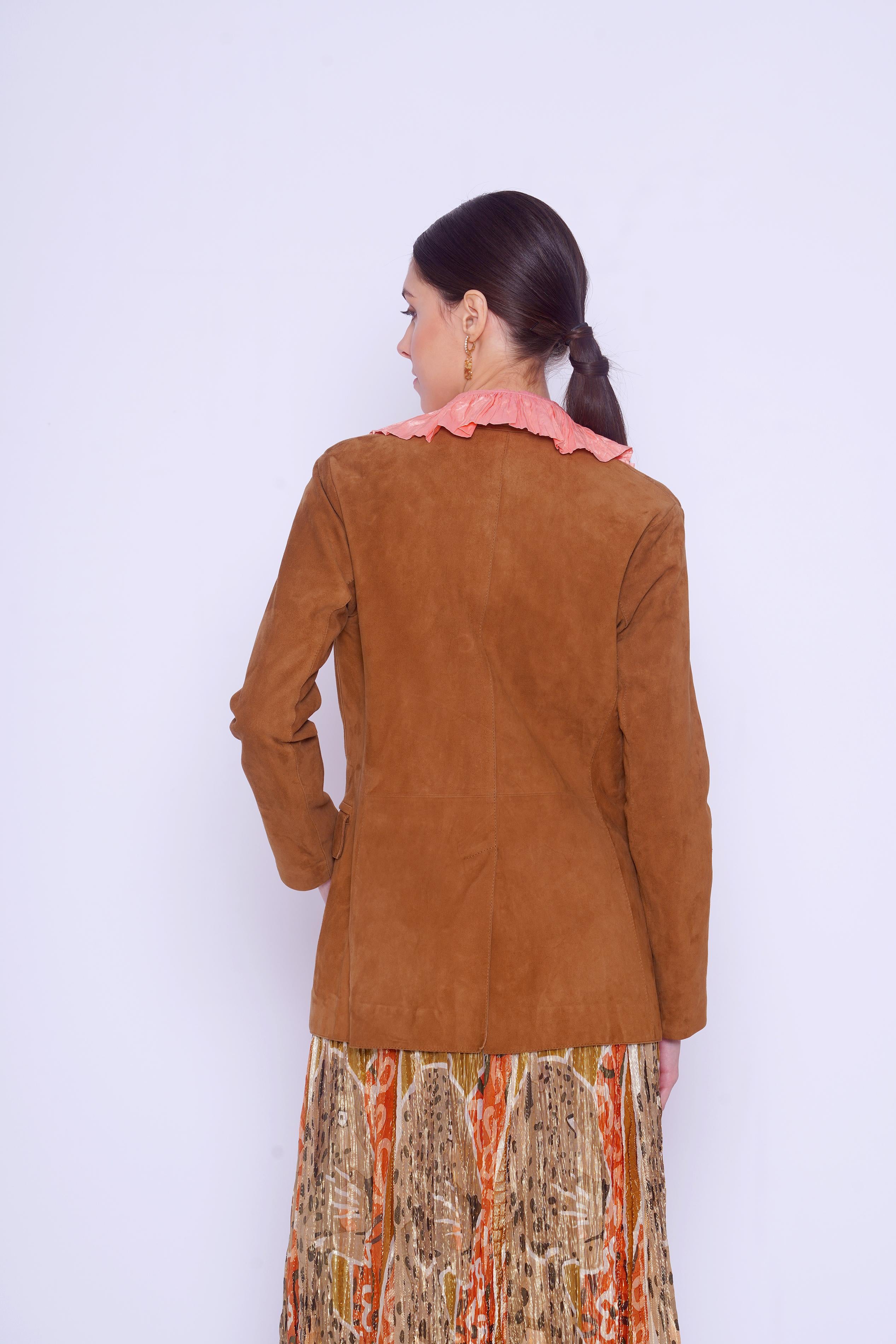 Blazer scamosciato 