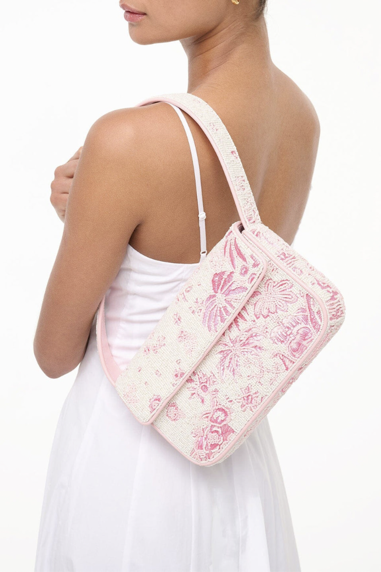 BORSA DI PERLINE A FIORI 