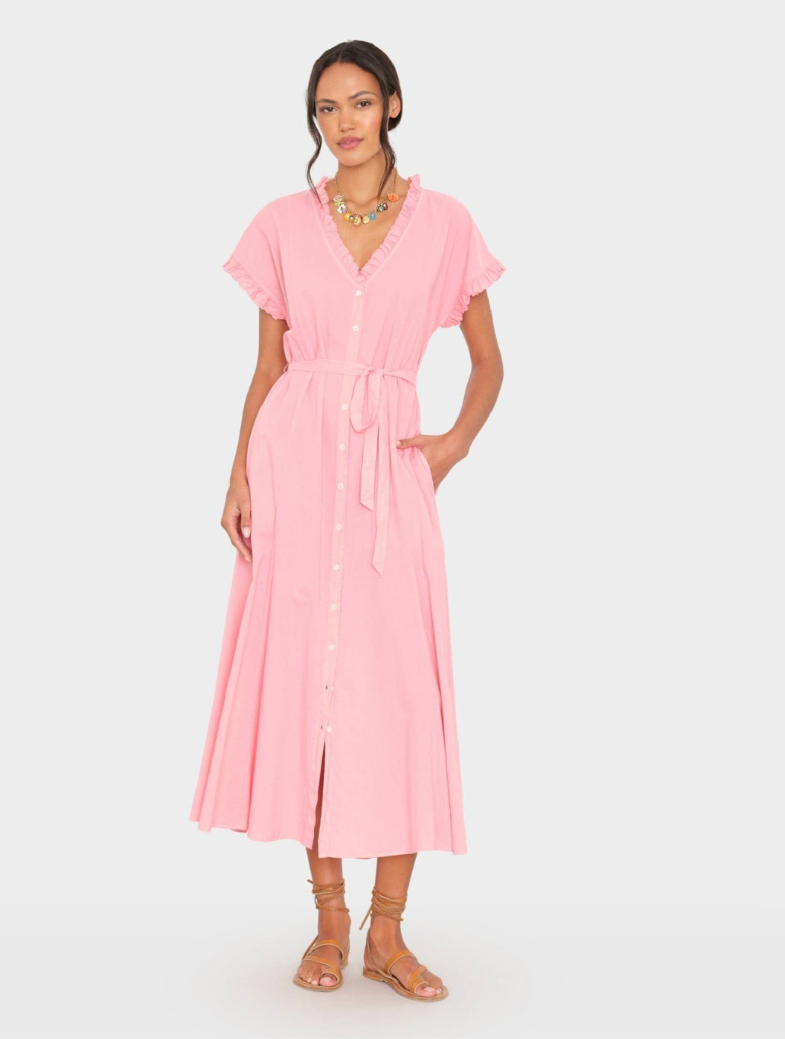 Abito Dixie Hot coral 