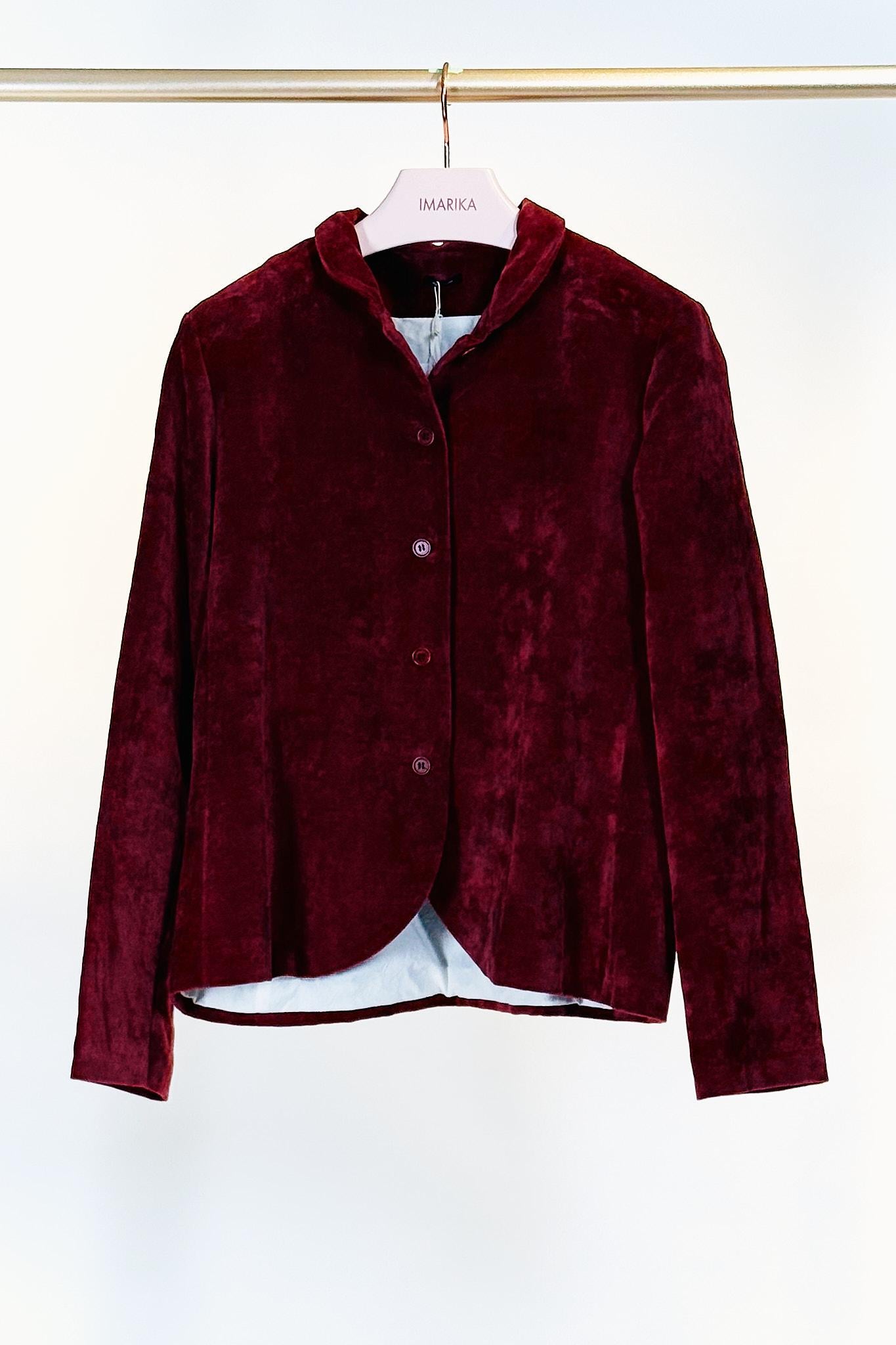 Giacca velluto P980BORDEAUX Apuntob