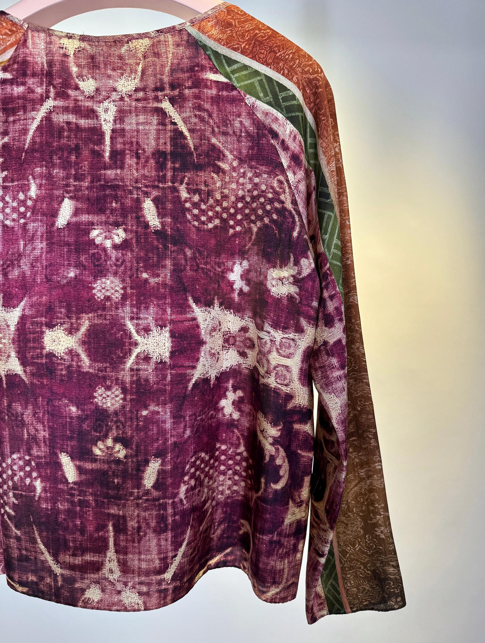 Top di seta 516214SETA BURGUNDY Pierre-Louis Mascia